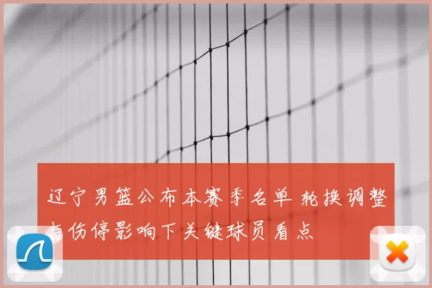 辽宁男篮公布本赛季名单 轮换调整与伤停影响下关键球员看点
