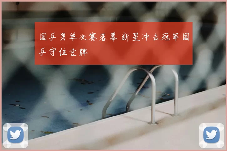 国乒男单决赛落幕 新星冲击冠军国乒守住金牌