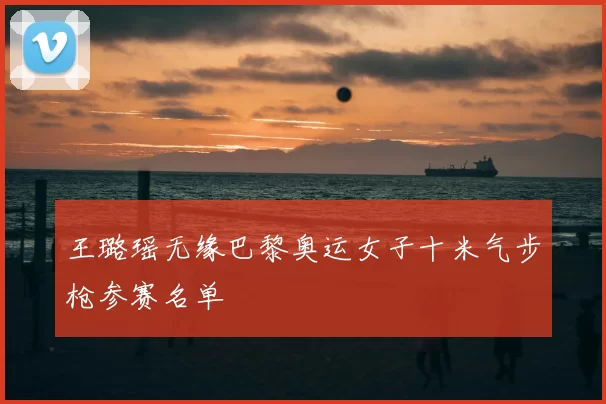 王璐瑶无缘巴黎奥运女子十米气步枪参赛名单